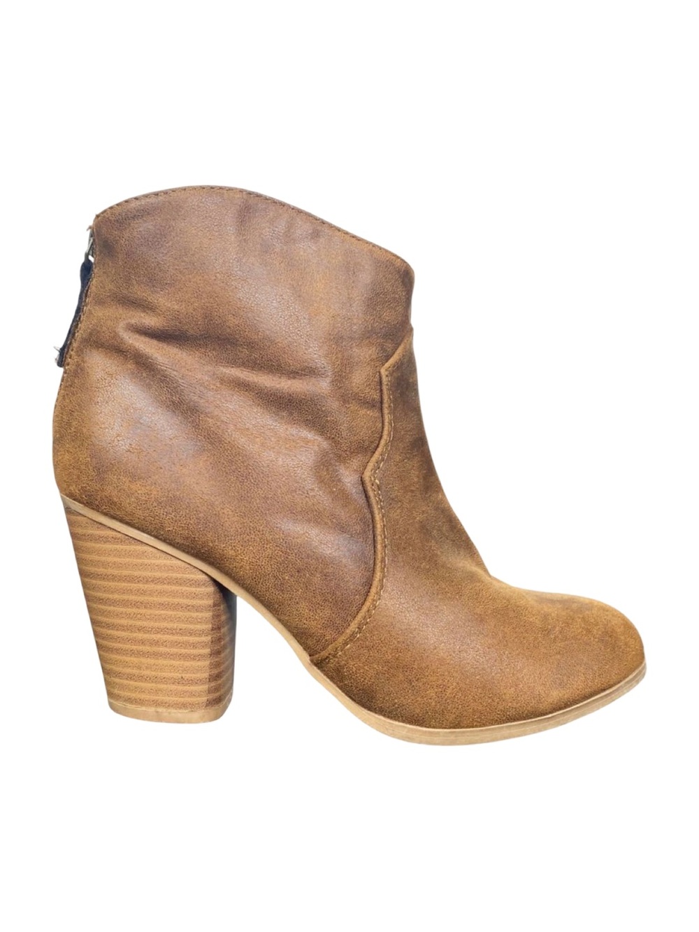 Route 66 Zanna Brown Ankle Booties - Size 8